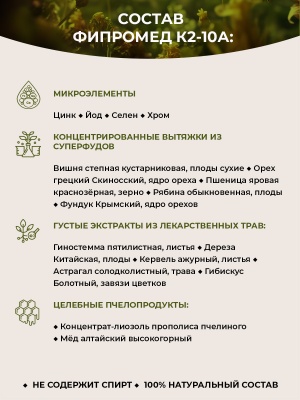 Фипромед Калиняк К2-10А Тургор, эластичность и упругость кожи лица