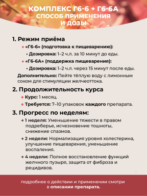 Фипромед Г6-6А Бескаменный холестероз