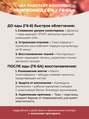 Фипромед Г6-6А Бескаменный холестероз