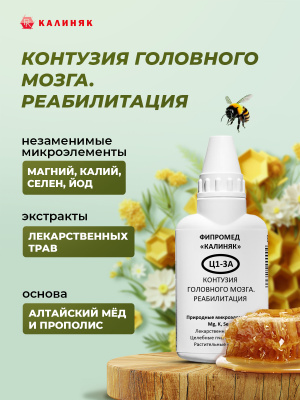Фипромед Ц1-3А Контузия головного мозга. Реабилитация