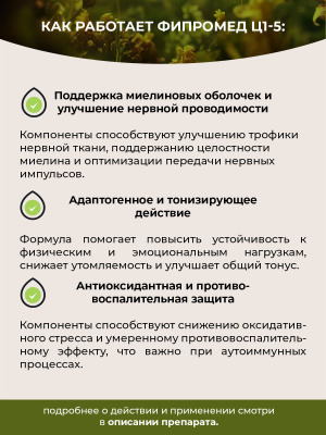 Фипромед Ц1-5 Рассеянный склероз. Стабилизация психомоторики