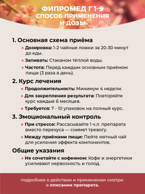 Фипромед Г1-9 Для снижения аппетита