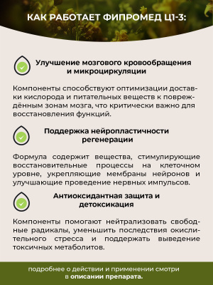 Фипромед Ц1-3 Контузия головного мозга. Реабилитация