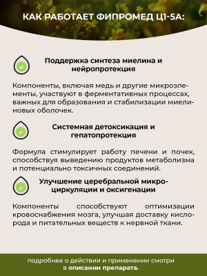 Фипромед Ц1-5А Рассеянный склероз. Стабилизация психомоторики
