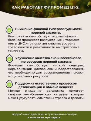 Фипромед Ц1-2 Посттравматическое стрессовое расстройство 