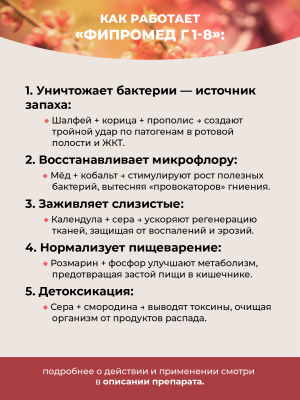 Фипромед Г1-8 Запах изо рта